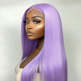 13x3 Frontal Lace Light Purple Free Part Straight Wig